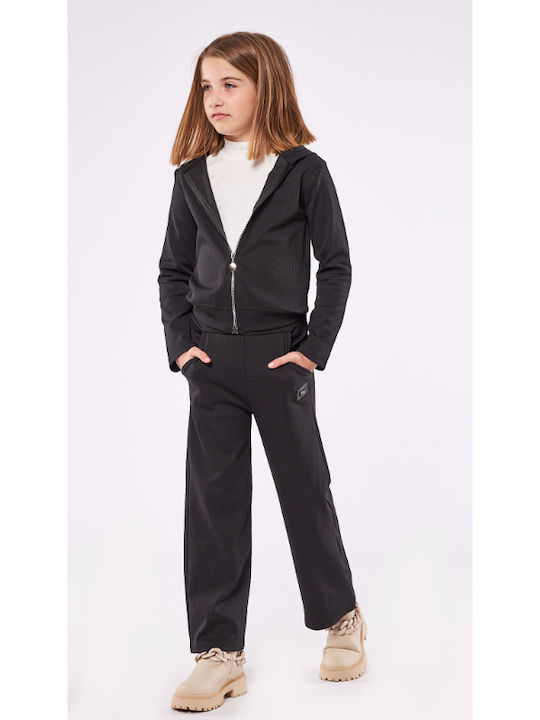 Εβίτα Kids Sweatpants Set Black 2pcs