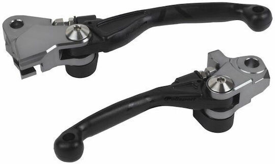 Polisport Set of Motorcycle Brake/Clutch Levers for Husqvarna FC 450 Black 8487200038
