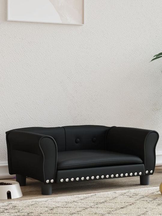 vidaXL Sofa Dog Bed Black 70x45cm