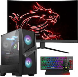 Vengeance Storm-X2 + MSI Optix G27C4 Gaming Desktop PC (Kern i5-13400F/32GB DDR4/1TB SSD + 2TB Festplatte/GeForce RTX 4060/Kein OS)