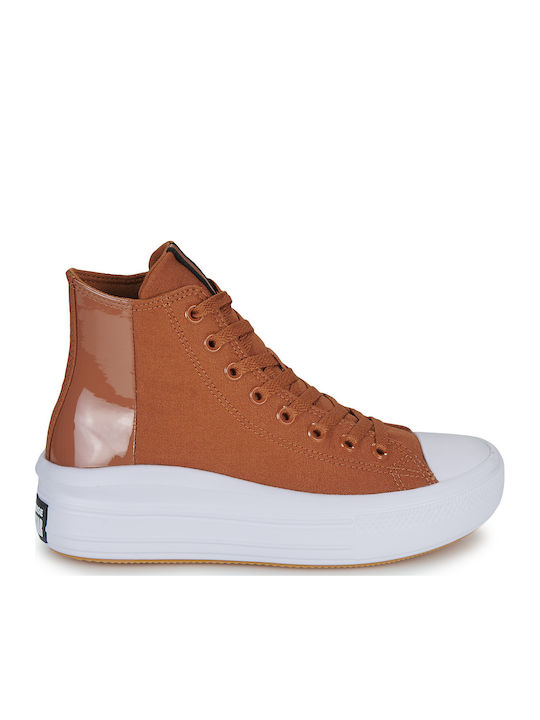 Chuck Taylor All Star Move Високи Тъмен Кафяв / Черен / Бял