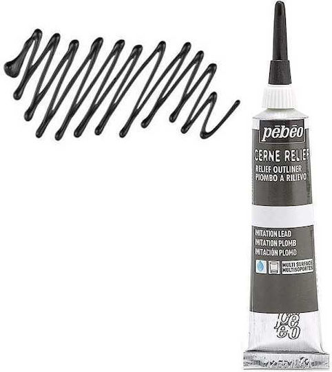 Pebeo Special Craft Paint Silber Gliederung for Wood and Glass 20ml