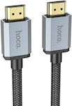 Hoco US03 HDMI 2.1 Geflochten Kabel HDMI-Stecker - HDMI-Stecker 3m Schwarz