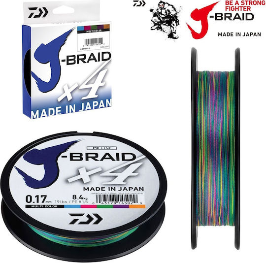 Daiwa J-Braid X4 Multi Fischereifaden 500m / 0.17mm