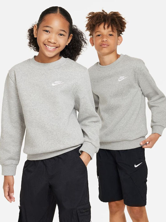 Fleece Kids Sweatshirt Gray Sportswear Club