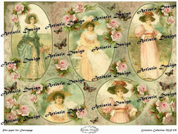Artistic Design A3 Reispapier Decoupage