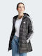 Adidas Essentials 3-Stripes Light Down Women's Long Puffer Jacket for Winter with Hood Black