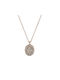 Necklace with Rose Gold Plating with Diamond