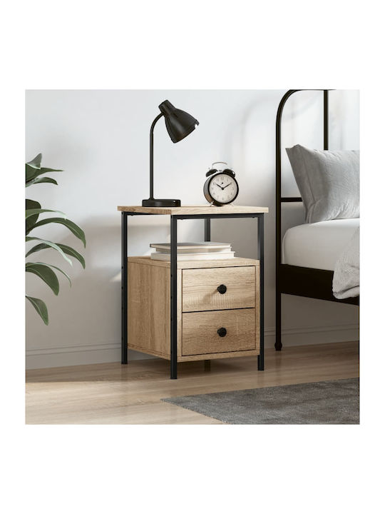 Wooden Bedside Table 34x35.5x50cm