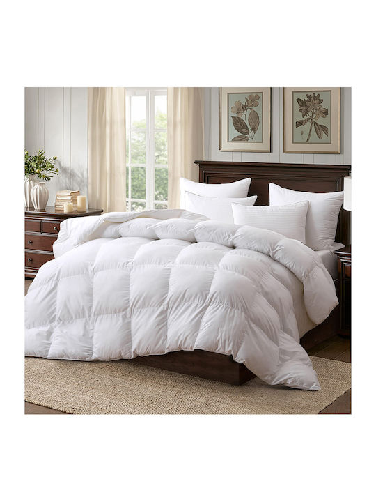 Lino Home Duvet Single with Microfiber Filling 160x220cm Colcha White 120 GSMGsm