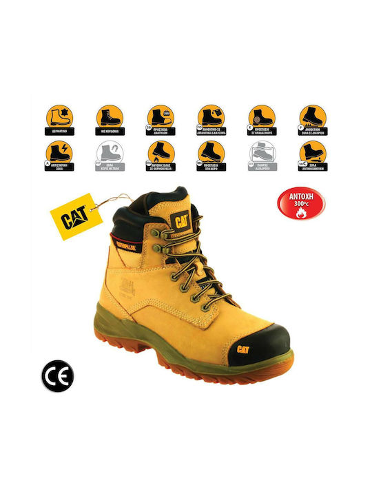CAT Spiro Waterproof Safety Boots S3 with Protection Certification