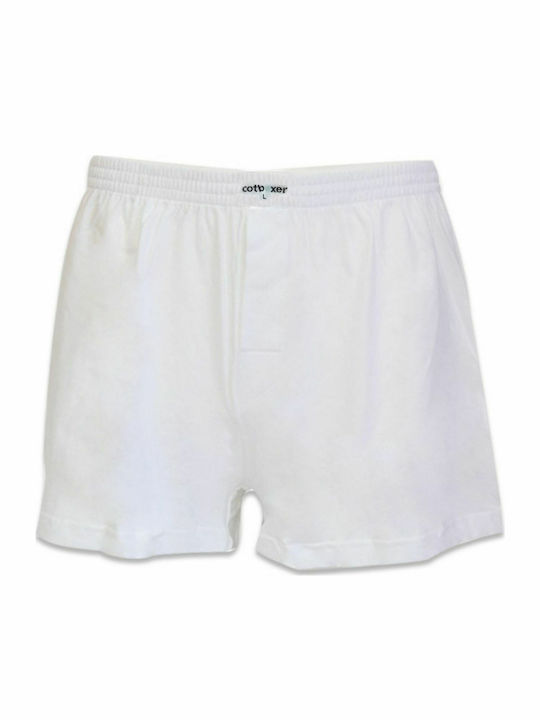 CotBoxer Herren Boxershorts Weiß 1Packung