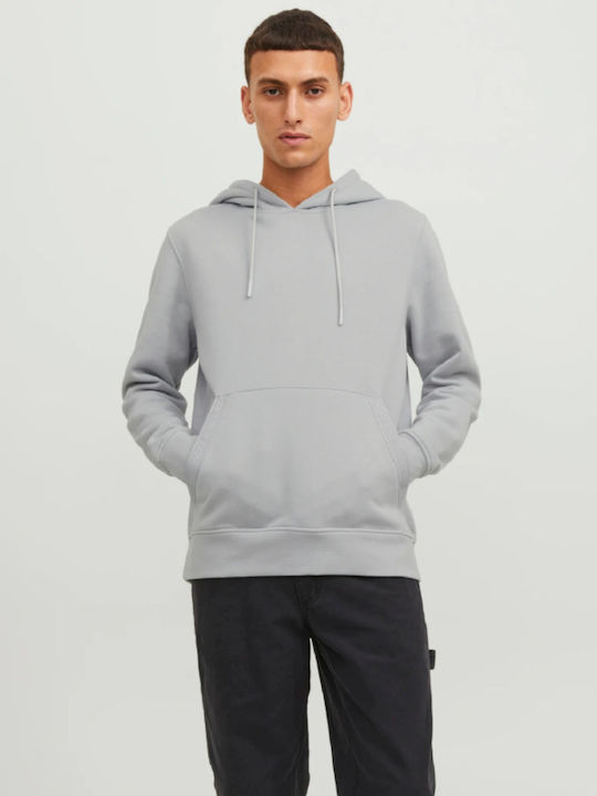 Jack & Jones Φούτερ Γκρι με Κουκούλα