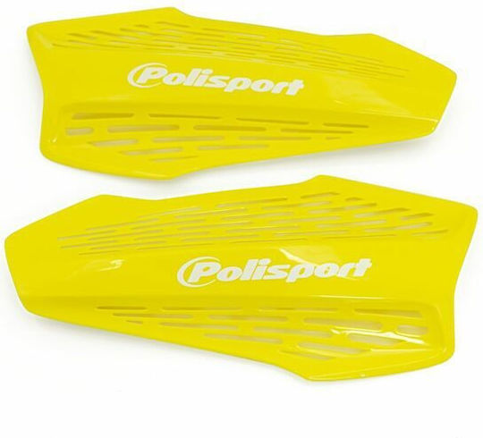 Polisport Προστατευτικές Χούφτες Μηχανής σε Κίτρινο χρώμα