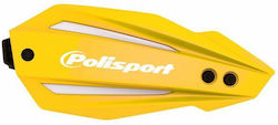 Polisport Motorcycle Protective Hand Guards in Yellow Colour