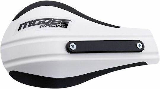 Moose Racing Motorcycle Protective Hand Guards in White Colour