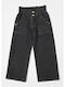 Evita Girls Denim Trouser Black