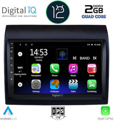 Digital IQ Car Audio System for Peugeot Boxer Fiat Ducato Citroen Jumper 2006-2021 (Bluetooth/USB/AUX/WiFi/GPS/Apple-Carplay) with Touch Screen 9"