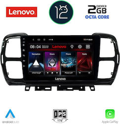 Lenovo Sistem Audio Auto pentru Citroen C5 Aircross / C4 / C5 2017-2021 (Bluetooth/USB/AUX/WiFi/GPS/Apple-Carplay) cu Ecran Tactil 9"