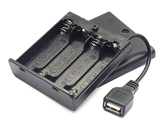 Haitronic HS4607 Μπαταριοθήκη με 4 Υποδοχές AA