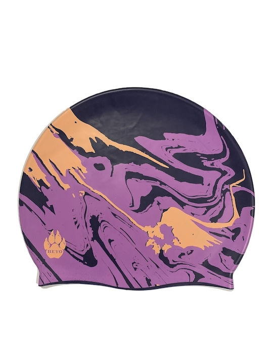 Beyo Silicone Adults Swimming Cap Purple