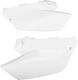 UFO Motorcycle Side Plastic for Yamaha YZ 125 White 1pcs
