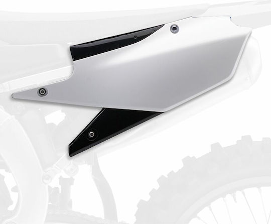 Polisport Πλαϊνό Πλαστικό Μοτοσυκλέτας για Yamaha YZ 85 Λευκό