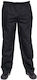 Anta Uniforms Pantaloni de Bucătar Negru cu Elastic în Talie