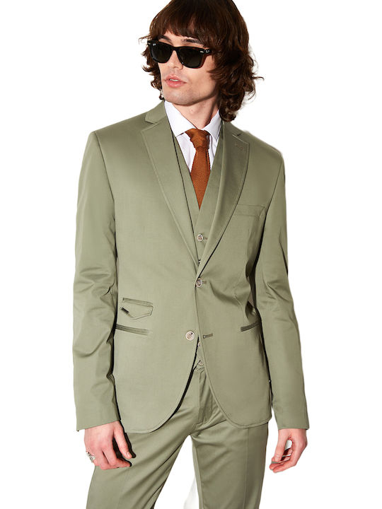 Stefan Fashion Men's Suit Jacket Slim Fit Gray