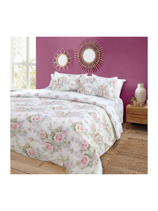 Lino Home Set Bettbezug Baumwolle Einzelbett mit Kissenbezug 160x240 ALISO