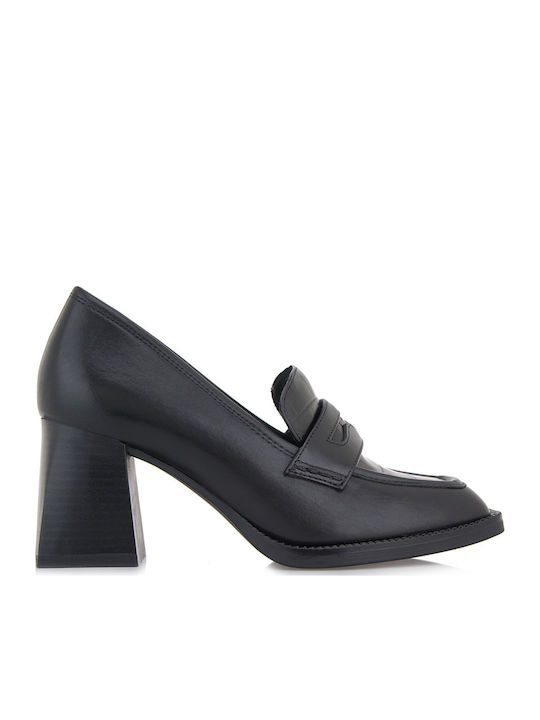 Tamaris Leather Pointed Toe Heels with Strap Black