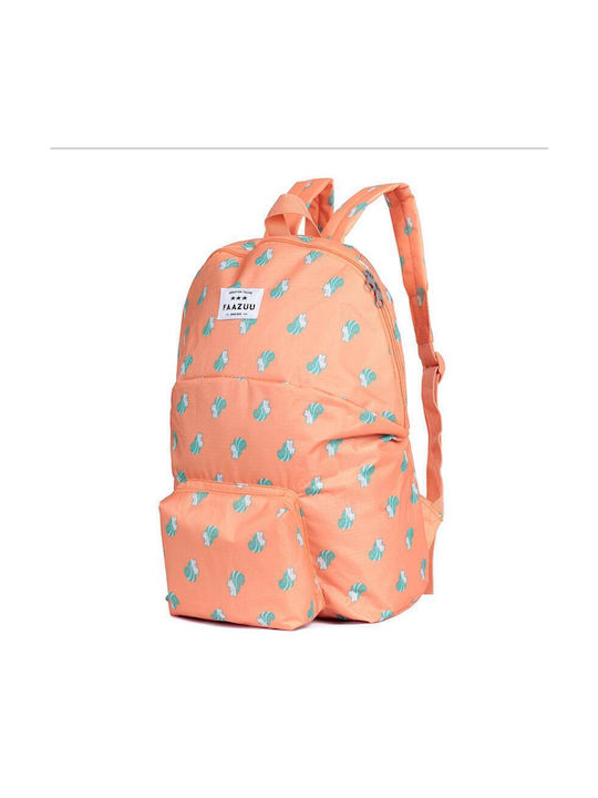 Smart Travel Fabric Backpack Waterproof Orange