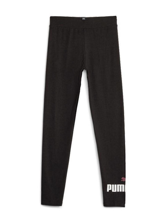 PUMA Colant Copii Sportiv Lung Negru ESS LOGO