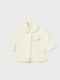 Kids' Fur Short with Hood Ecru