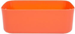 Storage Basket Plastic Orange 20.5x14x7.3cm 1pcs