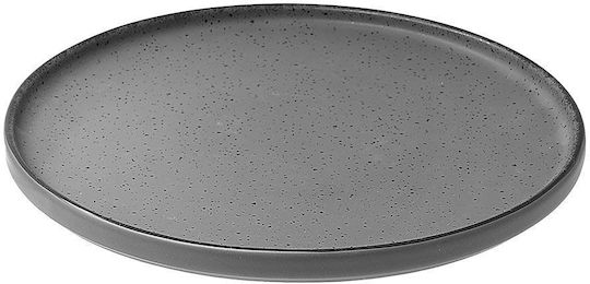Estia TERRA Plate Shallow made of Porcelain Black with Diameter 21cm
