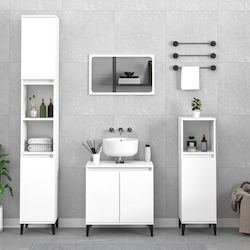 vidaXL Bathroom Cabinet L58xD33xH60cm White