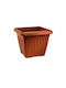 Miltoplast Geramica Dilos Pot Plastic Terracotta 31x31x31cm.