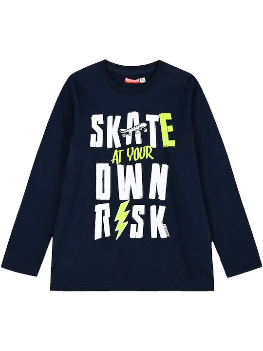 Energiers Kids Blouse Long Sleeve Navy Blue