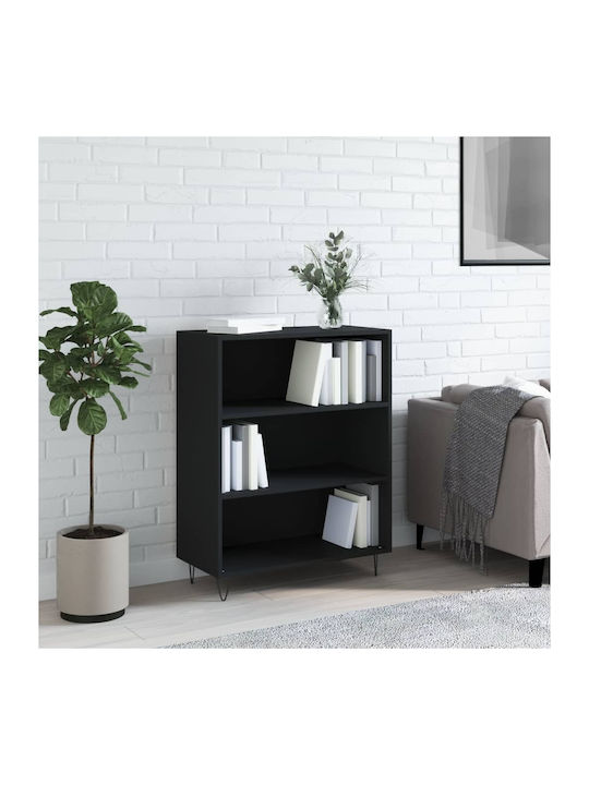 Bookcase Black 69.5x32.5x90cm