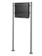 ML-Design Cutie Poștală pentru Exterior Inox în Culoarea Gri 37x11x36.5cm
