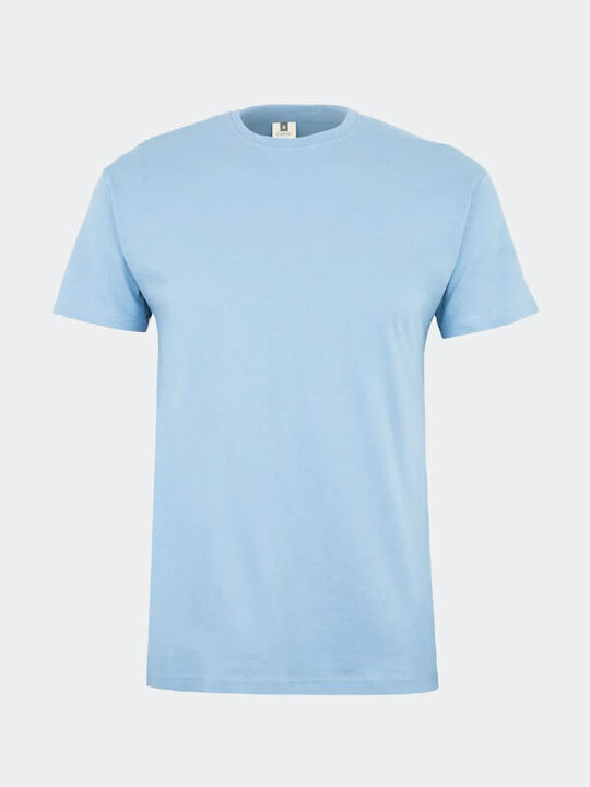 Mukua Men's Short Sleeve Promotional T-Shirt Light Blue