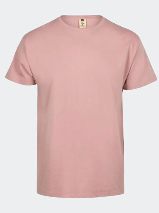 Mukua Ανδρικό Διαφημιστικό T-shirt Κοντομάνικο σε Ροζ Χρώμα -155 Mukua Ανδρικό Διαφημιστικό T-shirt Κοντομάνικο σε Ροζ Χρώμα -155