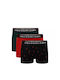 Ralph Lauren Herren Boxershorts Black/Green/Red mit Mustern 3Packung