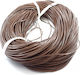 Lace Leather Round Brown 1mm