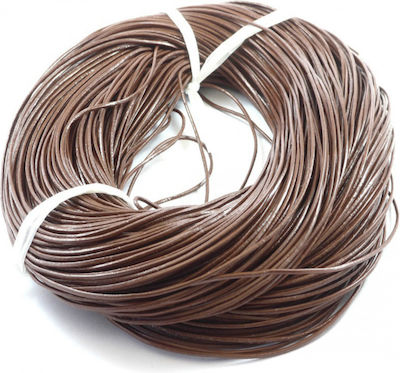 Lace Leather Round Brown 1mm