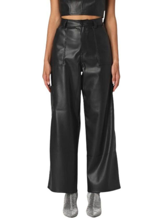 Daisy Damen Stoff Hose Schwarz