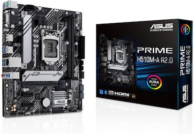 Asus PRIME H510M-A R2.0 Placă de bază Micro ATX cu Intel 1200 Socket