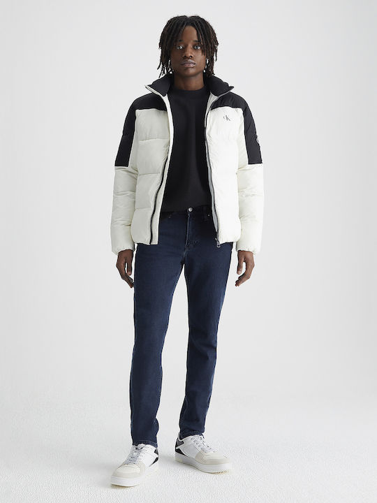 Winter Jacket Puffer Ivory/Ck Black