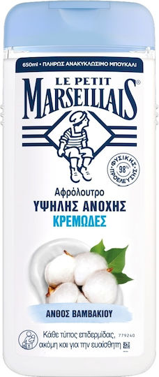 Le Petit Marseillais Ανθός Βαμβακιού Κρεμώδες Αφρόλουτρο & Άρωμα Άνθη Βαμβακιού 650ml
